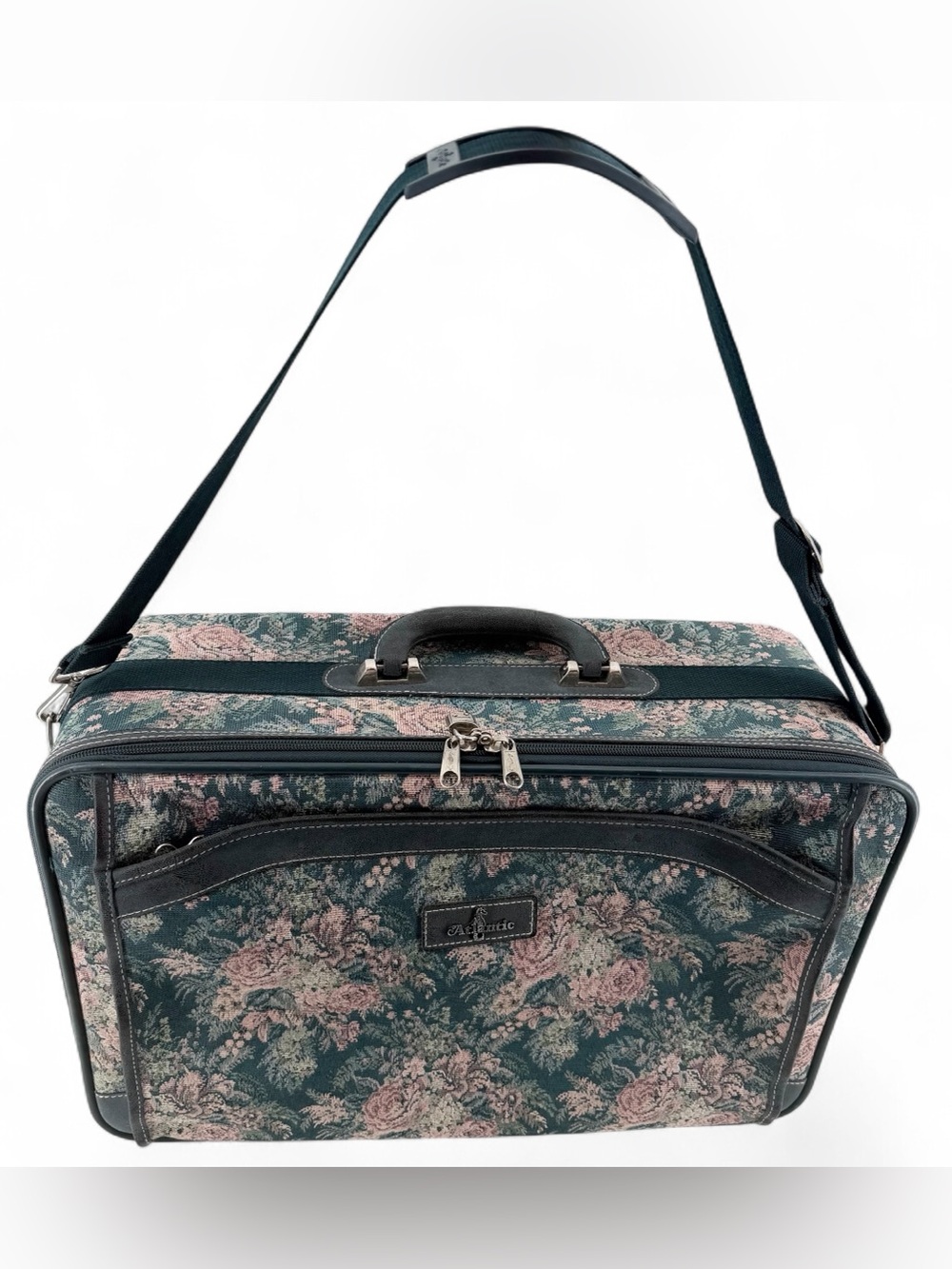 Atlantic Vintage Tapestry Floral 4-Wheel Spinner Carry On Luggage Suitcase 21” - Picture 3 of 14